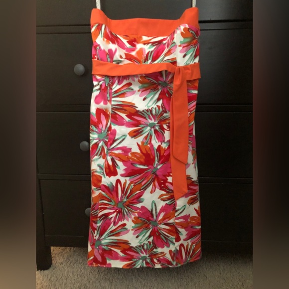 Floral Strapless Dress - Picture 1 of 3